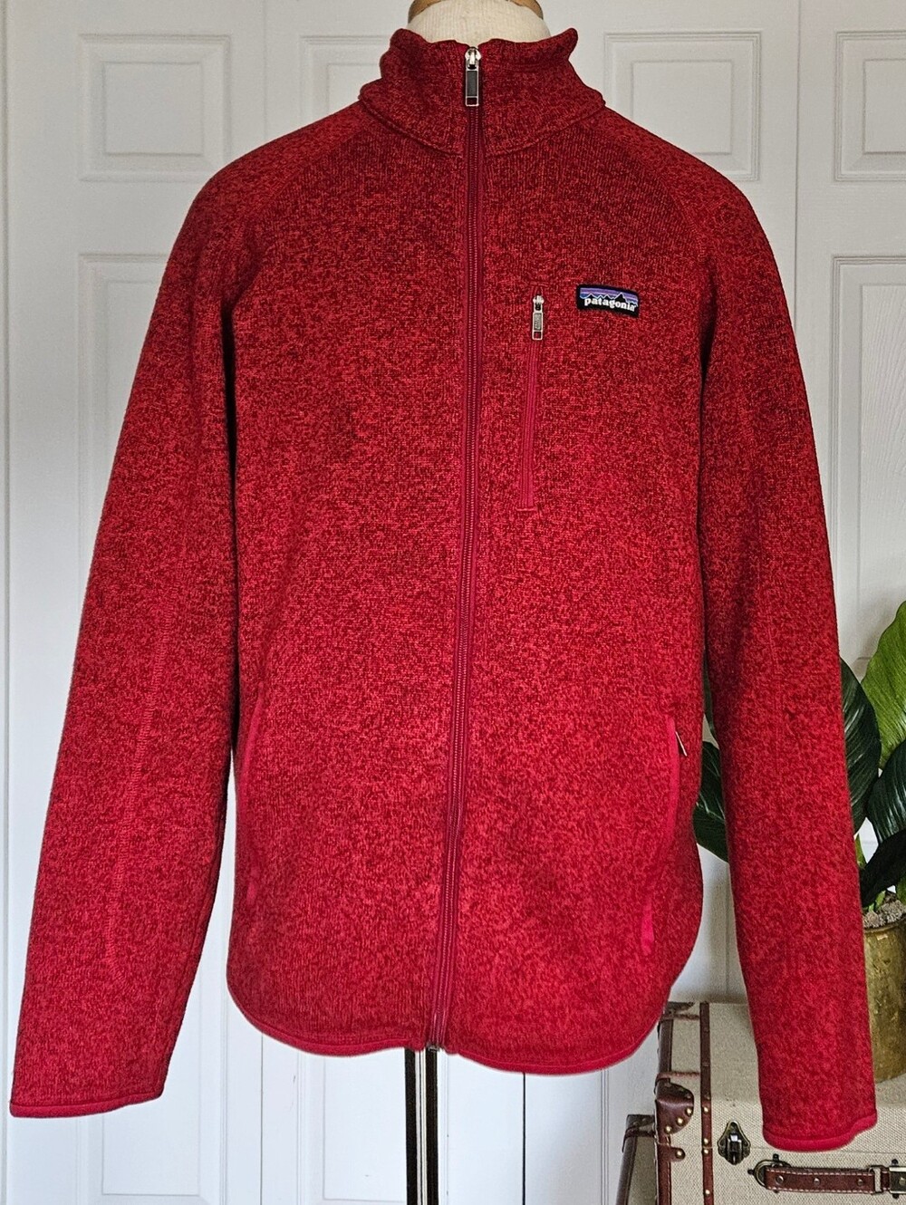Patagonia Better Sweater Full Zip Fleece Jacket Red Heather Gorpcore Size M